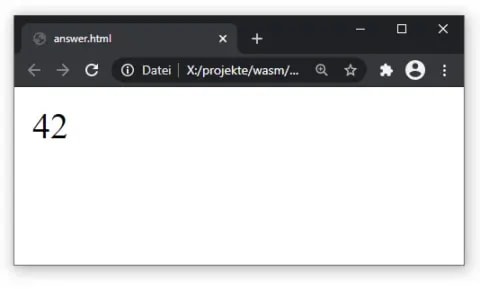 42 im Browser